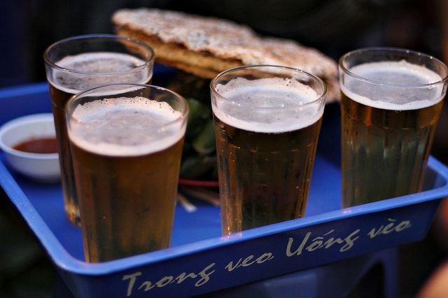 Ta Hien street beer in hanoi