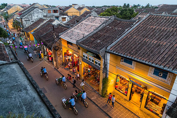 on the streets of old town Hoi An