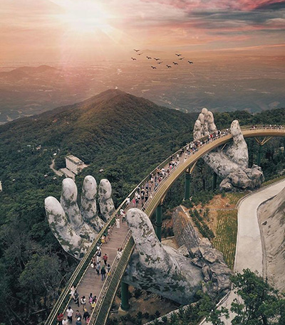 golden bridge da nang vietnam bana hills