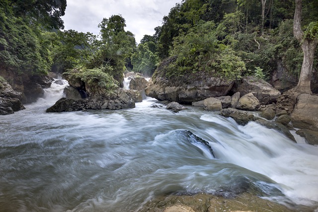 Vietnam rainy seasons water fall