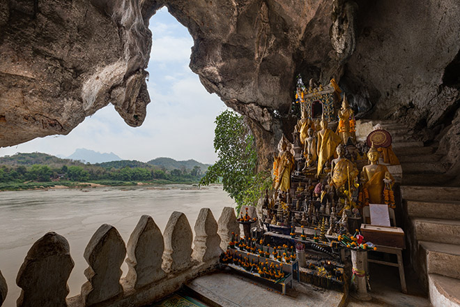 Full Travel Guide To Laos - Pak Ou Caves near Luang Prabang